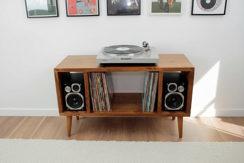 Handcrafted solid wood record - handcrafted,