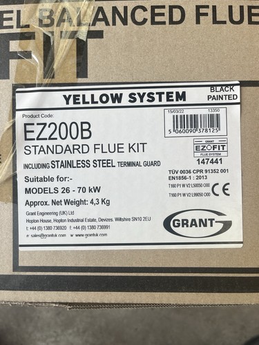 Grant ez200b horizontal flue - grant,