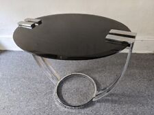 Vintage Art Deco Oval Smoked