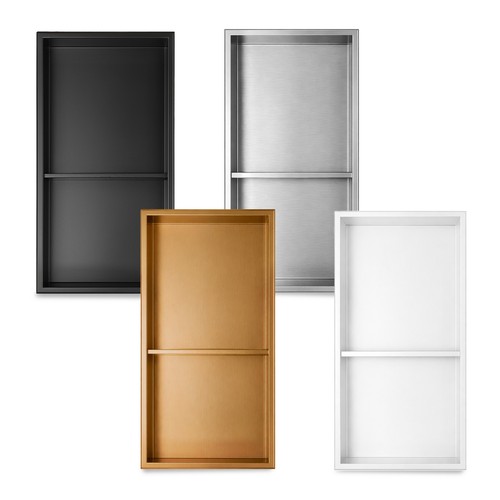 Stainless steel shower niche - stainless,