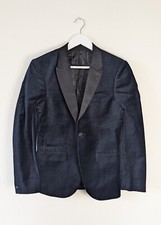 Topman Premium Velvet Navy Jacket 36"
