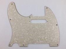 Left Handed Telecaster CREAM PEARL SCRATCH PLATE 3 ply Pickguard fits Fender
