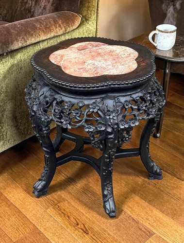 19th century carved padouk - 19th,