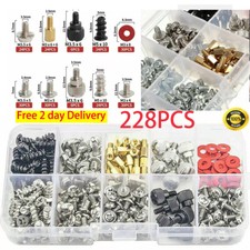 228*Computer Screws Standoffs Set PC Hard Drive Motherboard Case Fan Kit UK...