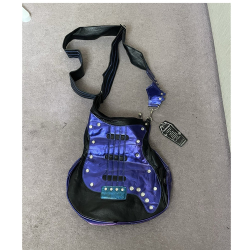 Blue guitar bag - with, strap