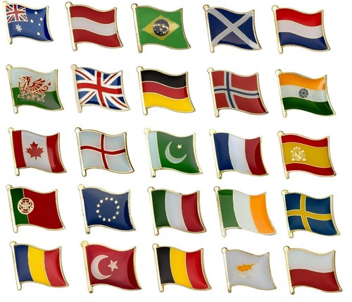 National country flag lapel - national, /