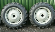TRACTOR RIMS & TYRES REARS (A Complete Pair inc Inner Tubes)  12.4 x 28 