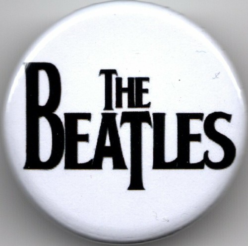 The beatles 25mm pin button - beatles,