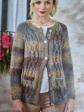 Knitting Pattern Ladies Womens Chunky Cardigan 28- 46" (553)