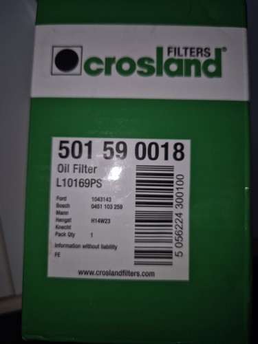 New crosland oil filter - 1,