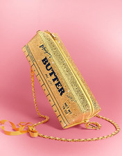 Betsey Johnson Kitsch Spread It On Yellow Crossbody Bag Stick Of Butter NWT