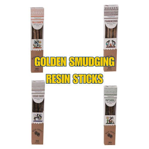 Golden smudging resin - golden,
