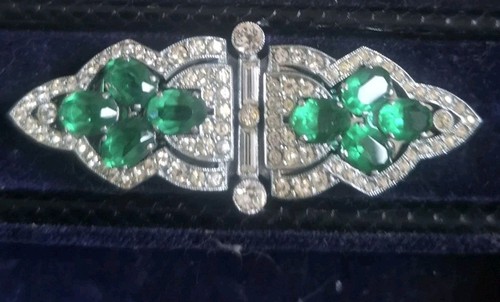 Art deco duette - duette, brooch