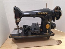 Vintage 1937  Singer Model 201-2 Sewing Machine AE430181 With Accessories 