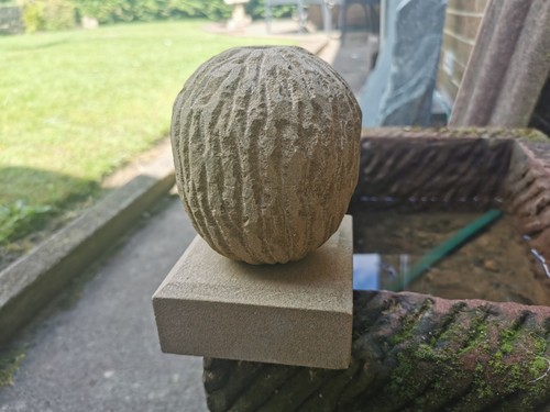 Real stone ball - oblong, small