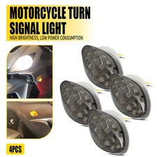 4PCS Motorcycle Triangle Flush