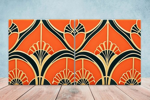 Art deco design ceramic - art, tiles