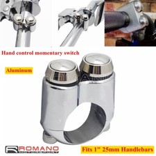 Dual Button Turn Signal Light Switches For Harley Chopper Dyna 1" 25mm Handlebar