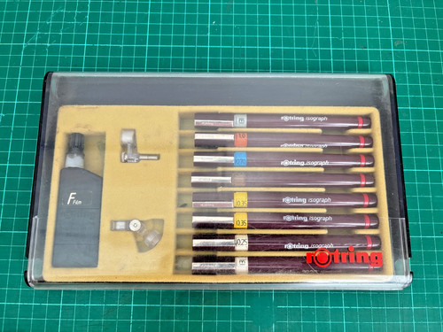 Rotring isograph drawing - isograph, pens