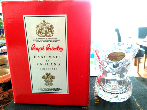 Crystal vase thistle - crystal,