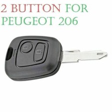 2 Buttom Car Key Shell Case Replacement Fob For Peugeot 107 206 207 307 406 408