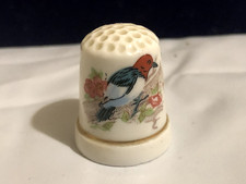 Fine Bone China Thimble Red