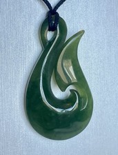 Maori Hei Matau Pendant Carved