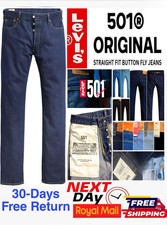 Levis 501 Mens Original Regular Straight Fit Leg Denim Jeans New