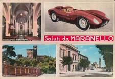 SALUTI DA MARANELLO FERRARI 500 TRC ORIGINAL 1962 TOWN POSTCARD PHOTOGRAPH