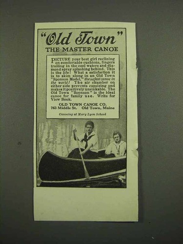1918 old town canoe the - old, ad