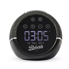 Roberts Zen Plus DAB/DAB+/FM Bluetooth Bedside Clock Radio Black C Grade