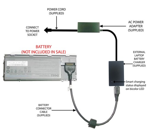 External laptop battery - external,