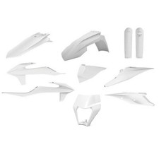 KTM Plastics Kit EXC EXCF 2020 - 2023 All White Polisport Enduro Fairings 91016