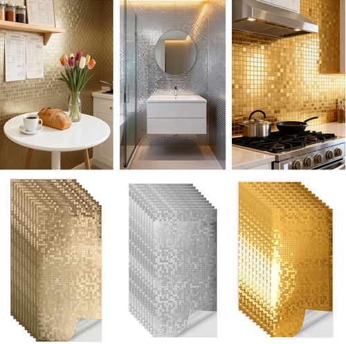 100x pvc mosaic tiles wall - pvc,