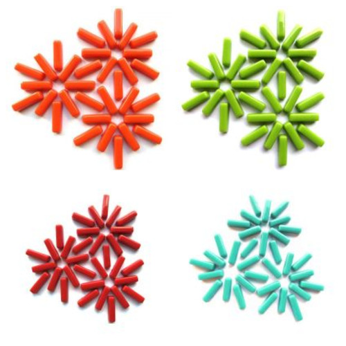 Glass stix rectangle mosaic - /,