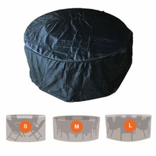 PROTECTIVE OUTDOOR GARDEN FURNITURE COVER RATTAN PATIO TABLE CHAIR PROTECT BLACK