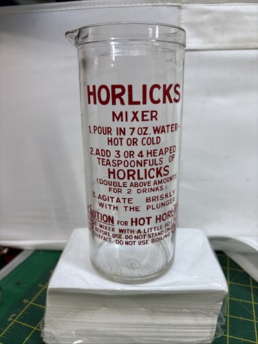 Horlicks mixer glass jar - glass,