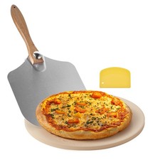 VEVOR Pizza Stone 15 in Round Cordierite Baking Stone for Oven & BBQ Grilling