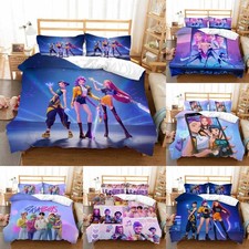 Kids KPop/Demon Duvet Cover Pillowcase Single Double King Bedding Set Gift New
