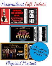 Personalised Concert Ticket