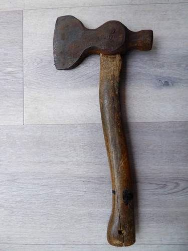 Vintage hand axe with - vintage,