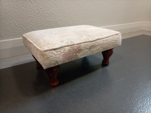 Vintage footstool pouffe - vintage,