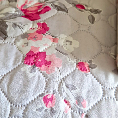 Designer king quilted floral - ,