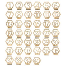 10pcs/set Hexagon Table Number