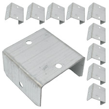 44mm & 50mm Fence Panel Clip Trellis Brackets Secure Galvanised Various Packs