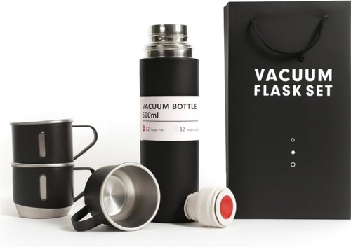 500ml vacuum flask gift set - flask,