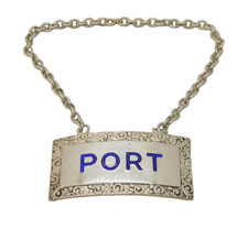 Sterling Silver & Blue Enamel