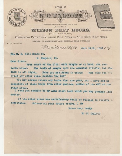 1892 talcott wilson - 1892, o.