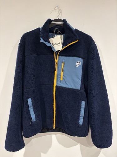 Fleece zip navy - zip, up