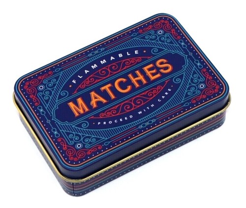 Matchbox match tin metal - matchbox, box